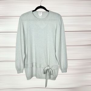 NWT Vintage RATIO Long Sweater Tunic Wool Angora Blend Gray L